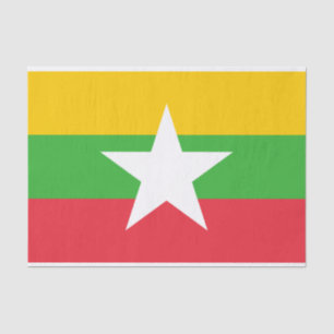 Myanmar Flag Tissue Paper