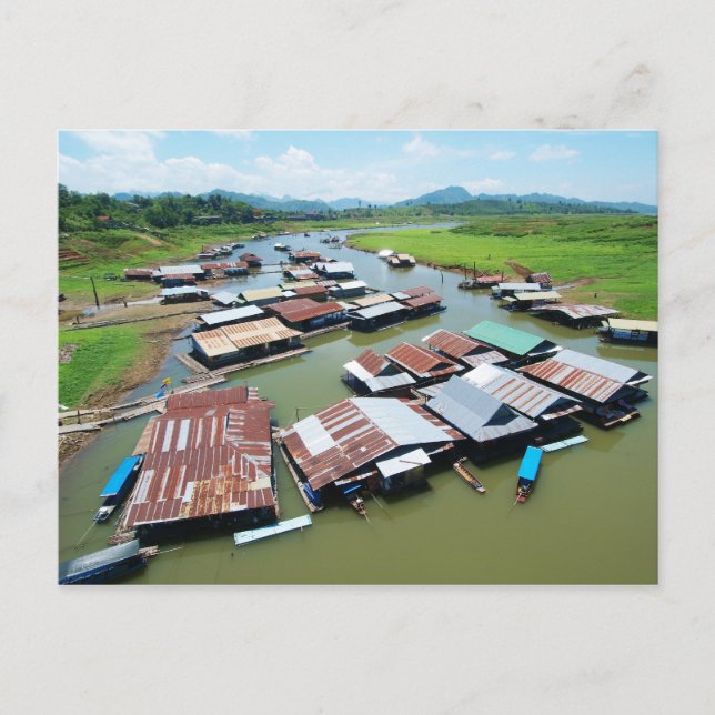 Myanmar Raft Postcard (Front)
