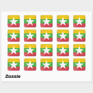 Myanmar Square Sticker