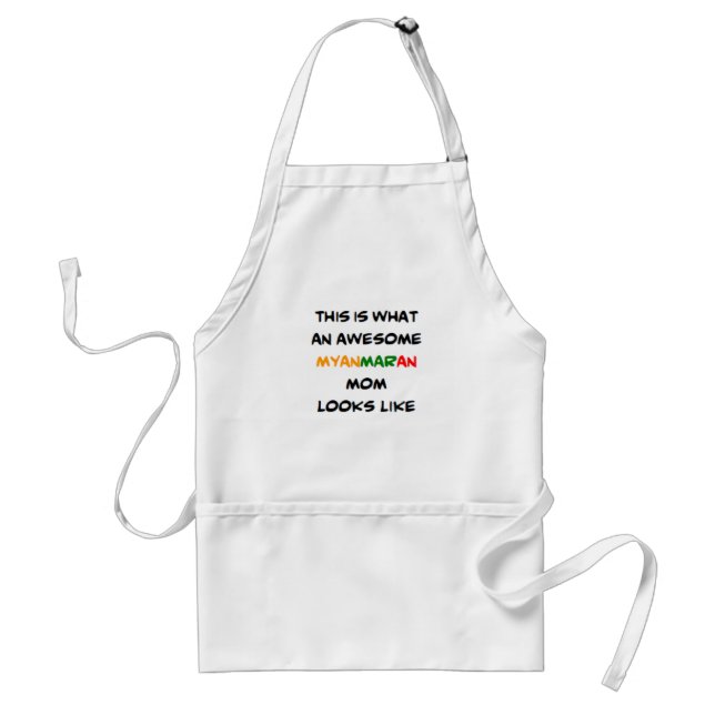 myanmaran mom, awesome standard apron (Front)