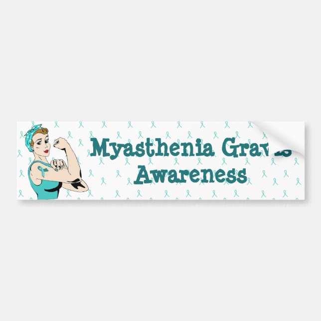Myasthenia Gravis Awareness Bumper Sticker (Front)