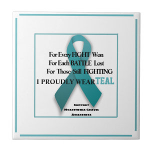 Myasthenia Gravis Awareness Ceramic Tile