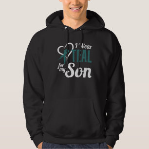 Myasthenia Gravis Awareness Men Women Wear Teal Fo Hoodie