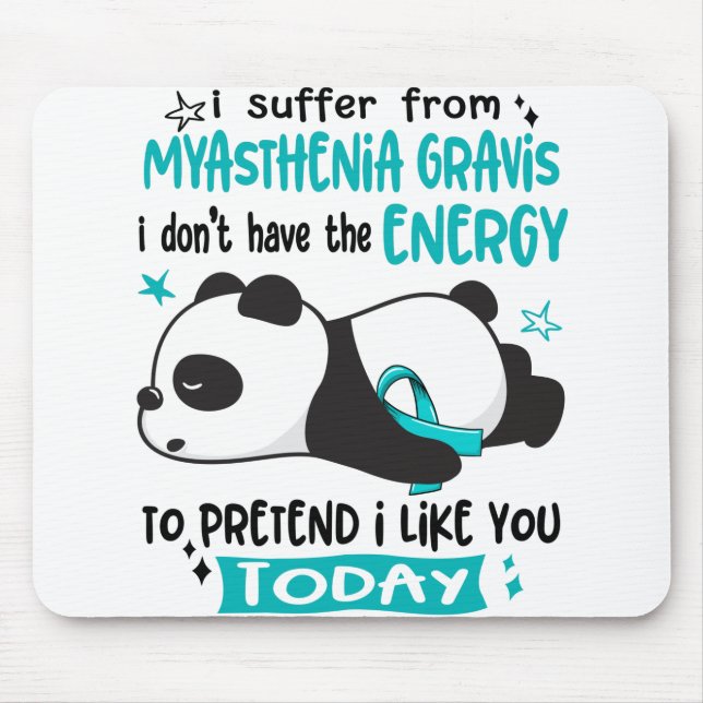 Myasthenia Gravis Awareness Month Ribbon Gifts Mouse Pad (Front)