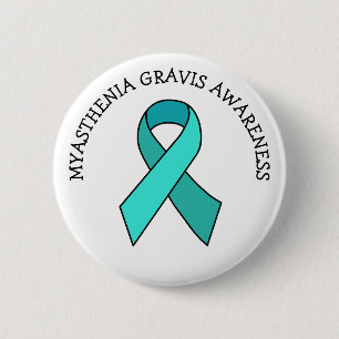 Myasthenia Gravis Awareness Ribbon 6 Cm Round Badge