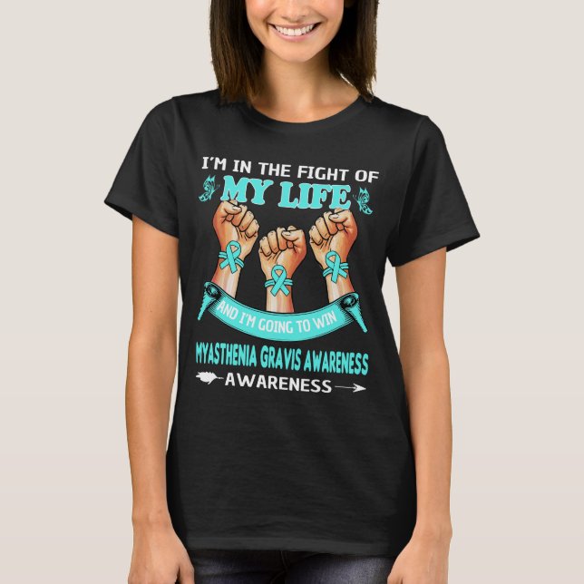 MYASTHENIA GRAVIS AWARENESS T-Shirt (Front)
