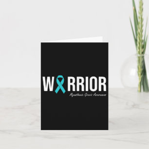 Myasthenia Gravis Awareness Teal Ribbon Card