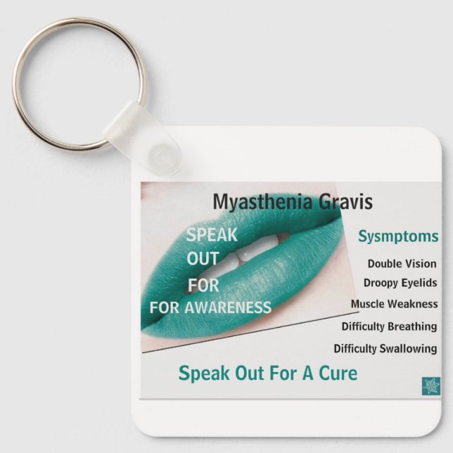 Myasthenia Gravis Key Chain (Front)