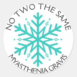 Myasthenia Gravis No 2 the Same Snowflake sticker
