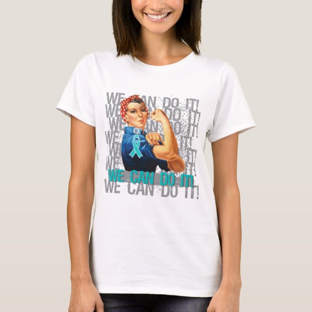 Myasthenia Gravis Rosie WE CAN DO IT T-Shirt (Front)