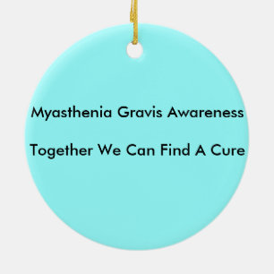 Myasthenia Gravis/ Together We Can Find A Cure Ceramic Tree Decoration