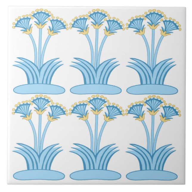 Mycenae Floral Tile (Front)