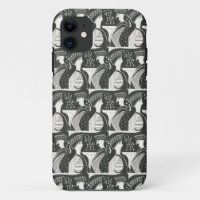 Mycenaean Greek Inspired B & W Gossips iPhone Case