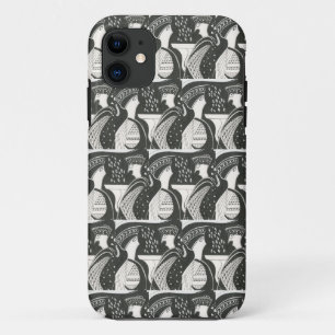 Mycenaean Greek Inspired B & W Gossips iPhone Case