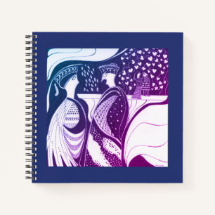 Mycenaean Greek Inspired Blue Gossips Notebook