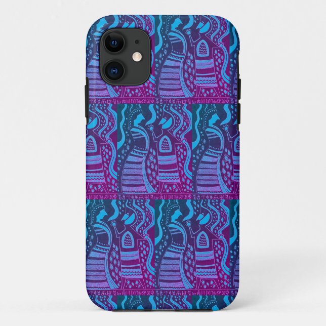 Mycenaean Greek Inspired Couple iPhone Case (Back)