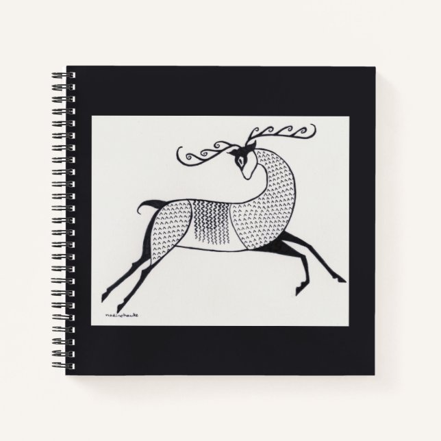 Mycenaean Greek Inspired Deer Notebook (Front)