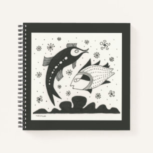 Mycenaean Greek Inspired Fish Notebook