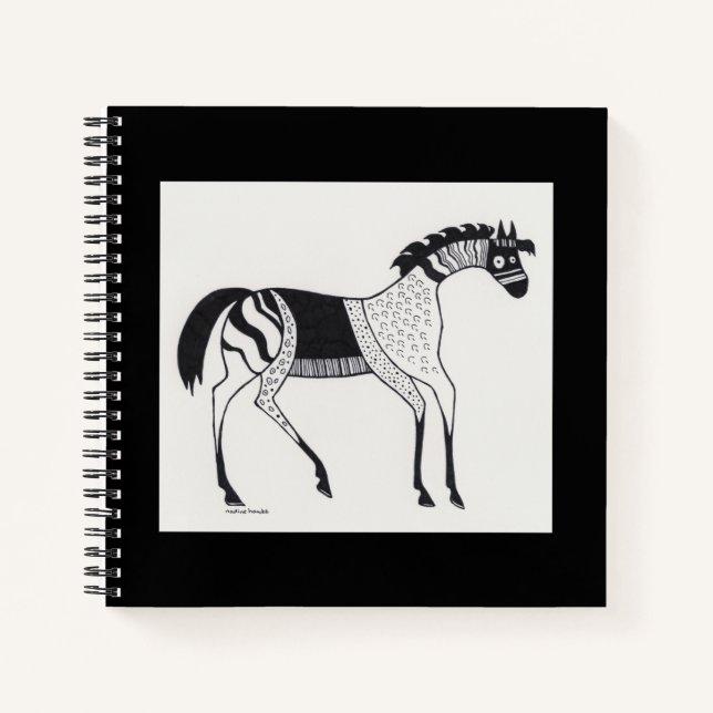 Mycenaean Greek Inspired Horse Notebook (Front)
