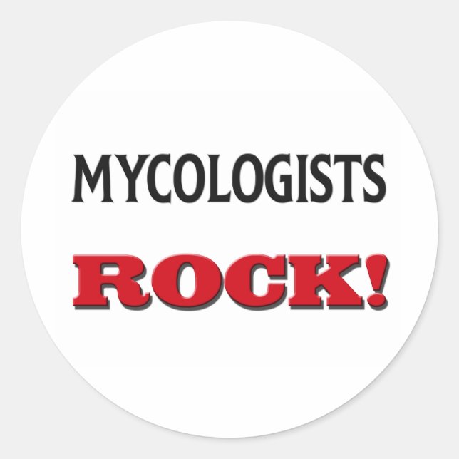 Mycologists Rock Classic Round Sticker (Front)