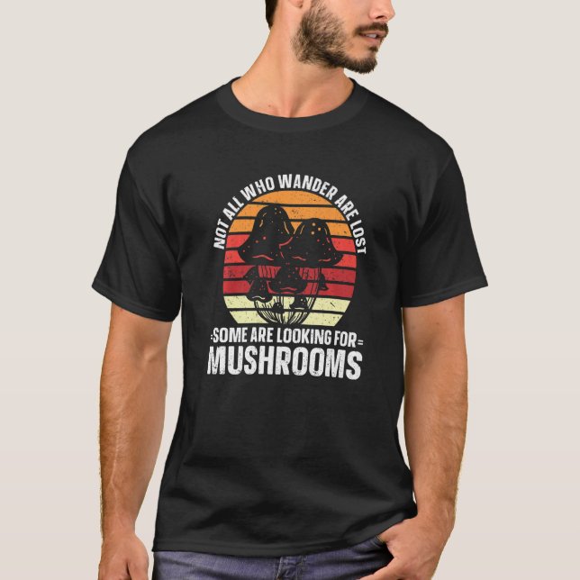 Mycology Foraging Fungi Mushroom Hunter Mushroom H T-Shirt (Front)