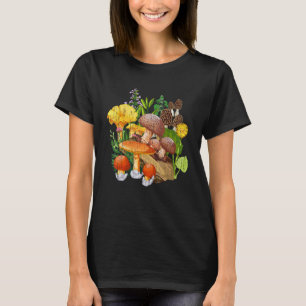 Mycology Foraging Mushrooms Fungi Nature Forest Mu T-Shirt