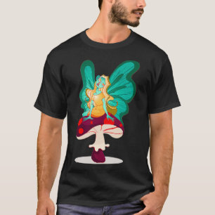 Mycology Fungi Foraging Mushroom Whisperer Fairy S T-Shirt