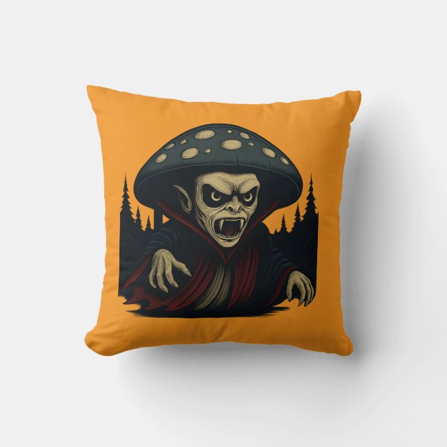 MycoVamp- Bleeding Tooth Fungi "orange" Cushion (Front)