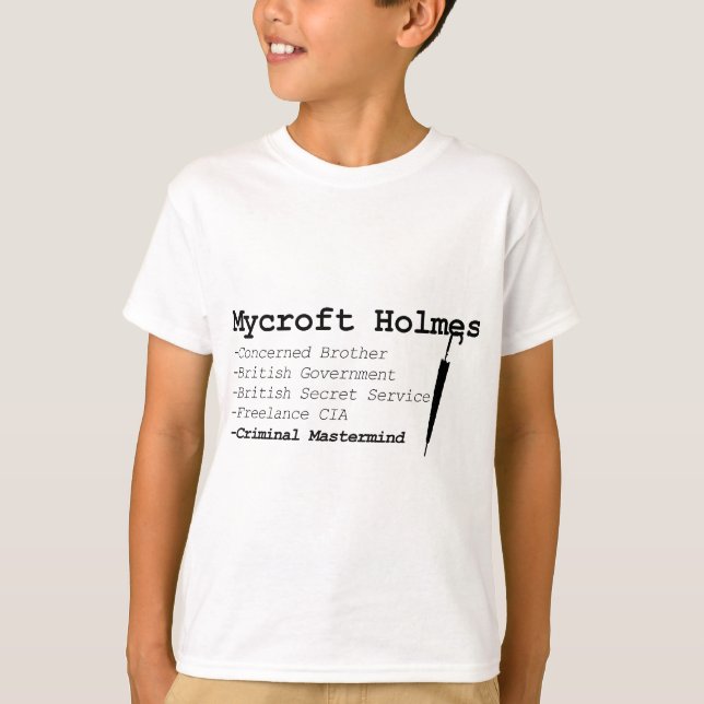 Mycroft blk T-Shirt (Front)