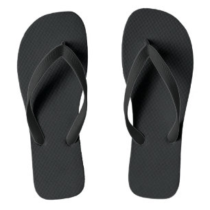 Mydeas Black Solid Colour Thongs