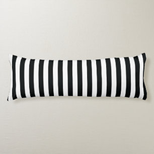 Mydeas   Black & White Thin Stripes Body Cushion