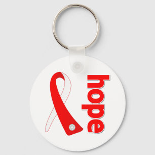 Myelodysplastic Syndromes Hope Ribbon Key Ring