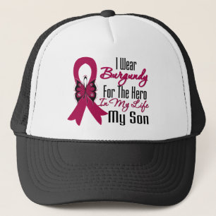 Myeloma Ribbon Hero My Son Trucker Hat
