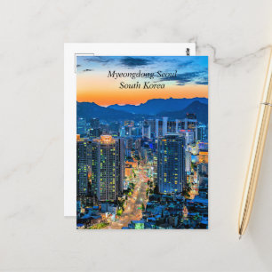 Myeongdong, Seoul, South Korea Postcard