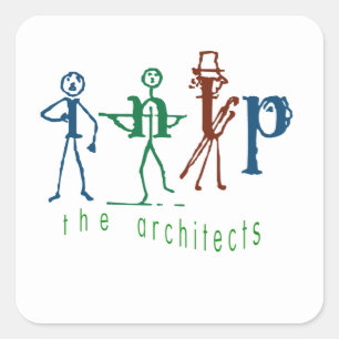 Myers-Briggs INTP The Architect Name Tag/Sticker Square Sticker