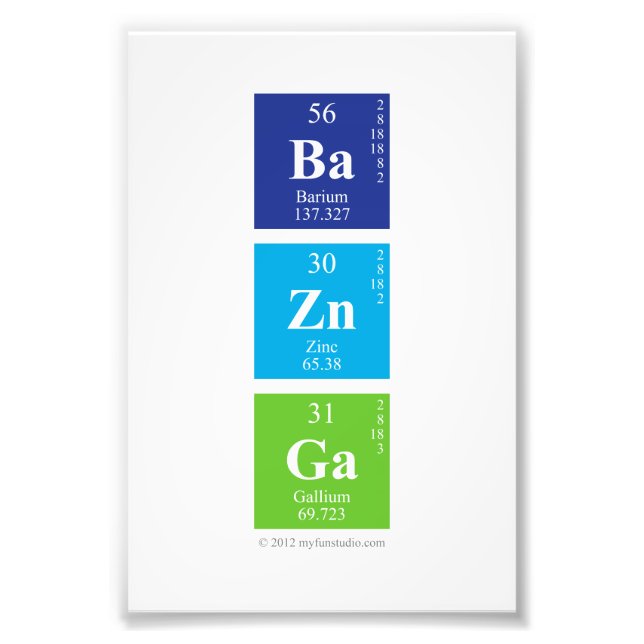 MyFunStudio.com-Ba-Zn-Ga.pdf Photo Print (Front)