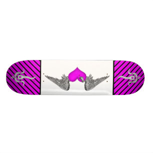 myka deck winged love skateboard