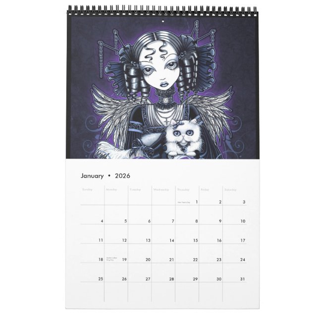 Myka Jelina Art Calendar 2010-2011 (Jan 2026)