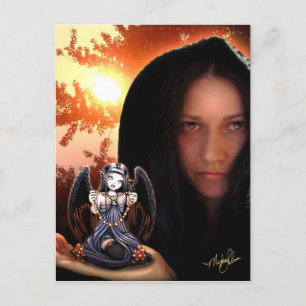 Myka Jelina Art Gothic Angel Postcard