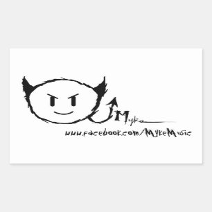 Myke Rectangle Sticker