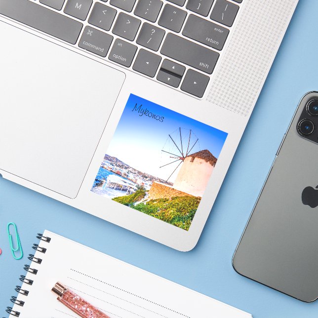 Mykonos (Laptop w/ iPhone)