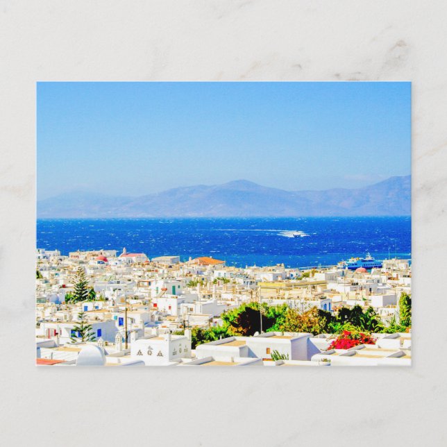 Mykonos downtown. postcard (Front)