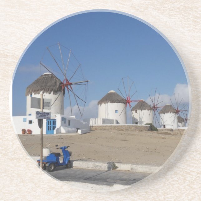 Mykonos Greece Coaster (Front)