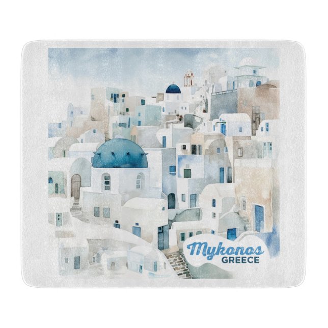 Mykonos Greece Cutting Board (Front)