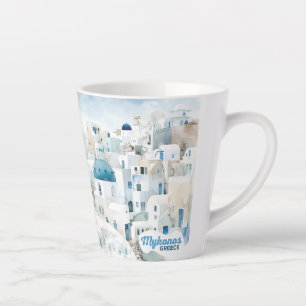 Mykonos Greece Latte Mug