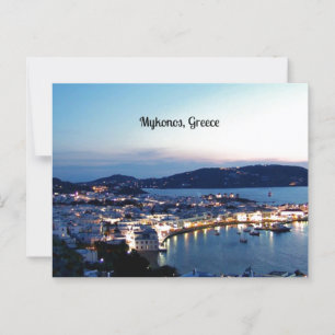 Mykonos, Greece scenic photograph Postcard