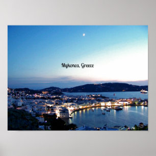 Mykonos, Greece scenic photograph Poster