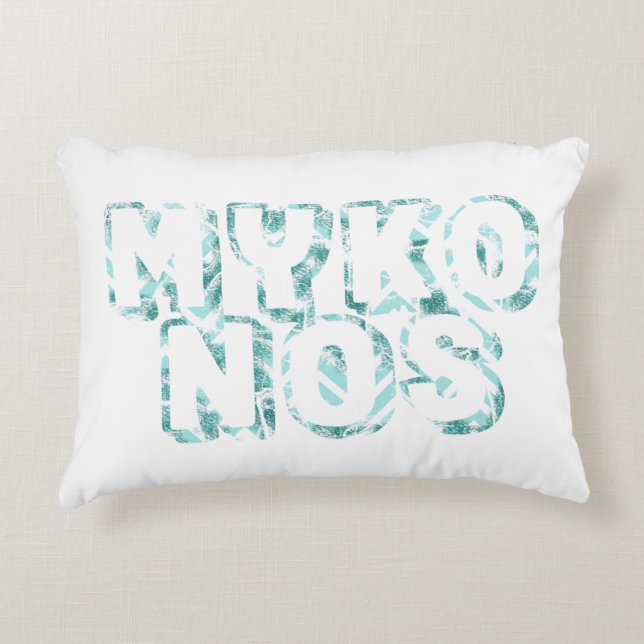mykonos - I love mykonos Decorative Cushion (Front)