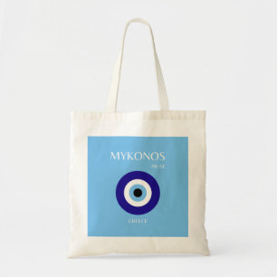 Mykonos Muse, Blue Tote Bag