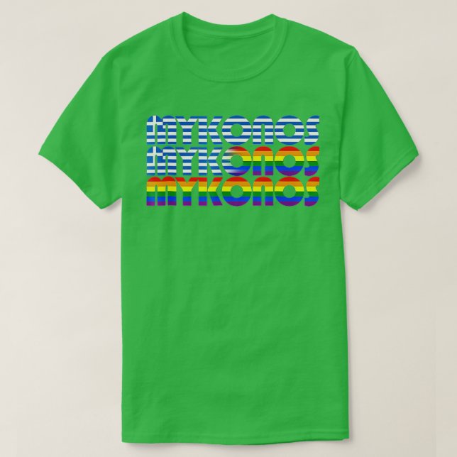 Mykonos  Mykonos Greece Island Gay Pride  T-Shirt (Design Front)